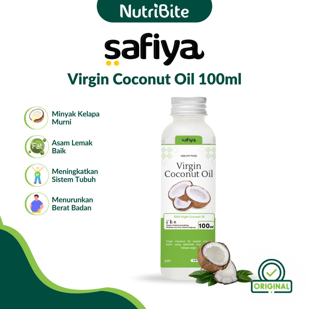 

Safiya Virgin Coconut Oil 100 ML VCO Minyak Kelapa Murni Premium