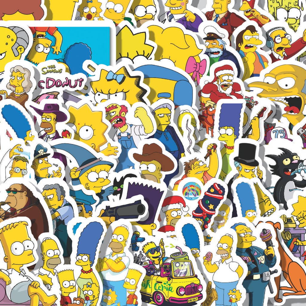 

Stiker Cutting Pack Stiker Kartun The Simpsons Series - SIMPSONS 2 Isi 100Pcs Series Aesthetic Lucu Keren Untuk Koper Bahan Vynil