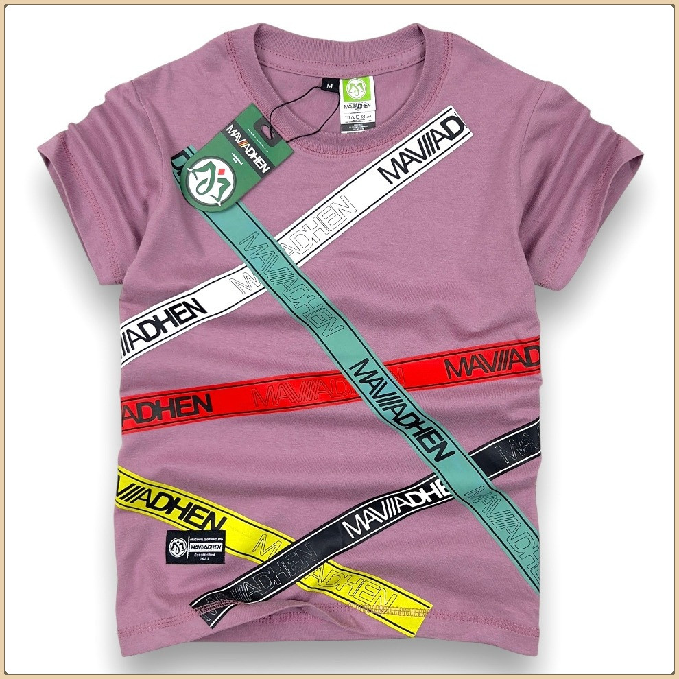 Dzinumi, Baju Kaos Distro Anak Laki-laki Usia 1-12 Tahun Bahan Katun Combed 30s Warna Ungu Violet