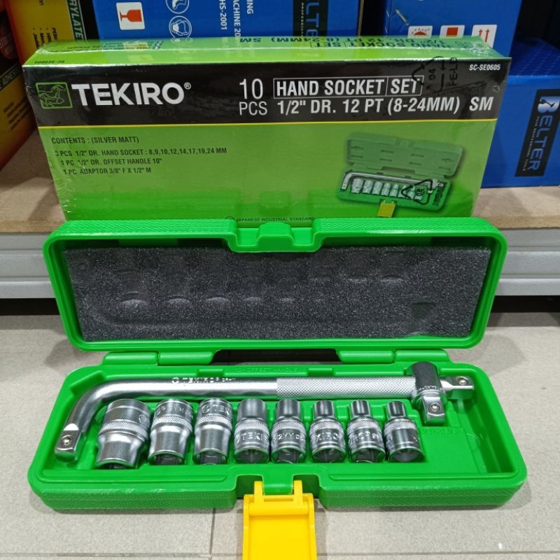 FAREVOR KUNCI SOK SET TEKIRO 8-24MM 10PCS / KUNCI SOK SET TEKIRO 10PCS KUNCI SOK TEKIRO BOX PLASTIK