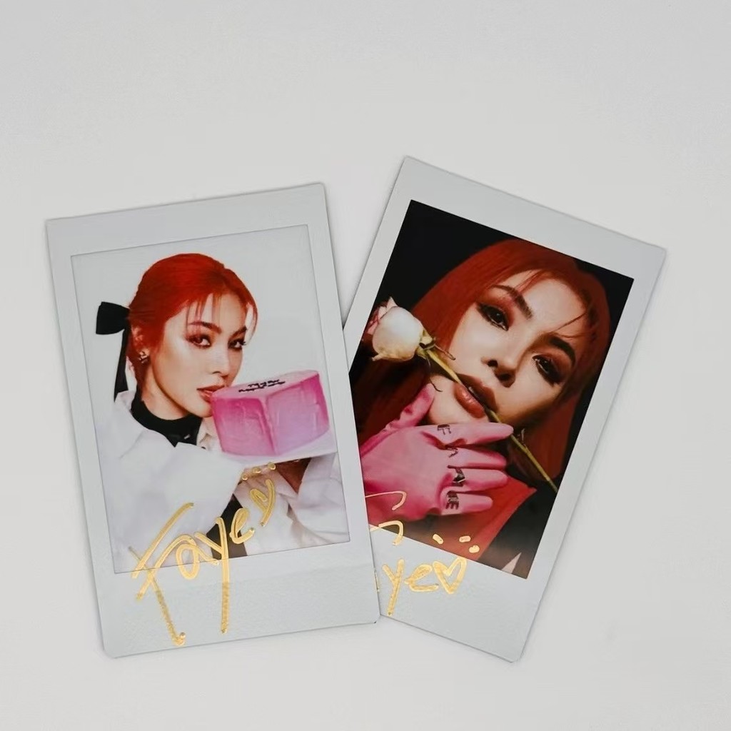 

Blank The Secret Love Love Filling Blank FayeYoko Faye Handwritten Signature Card 3 Inches Photo Postcard