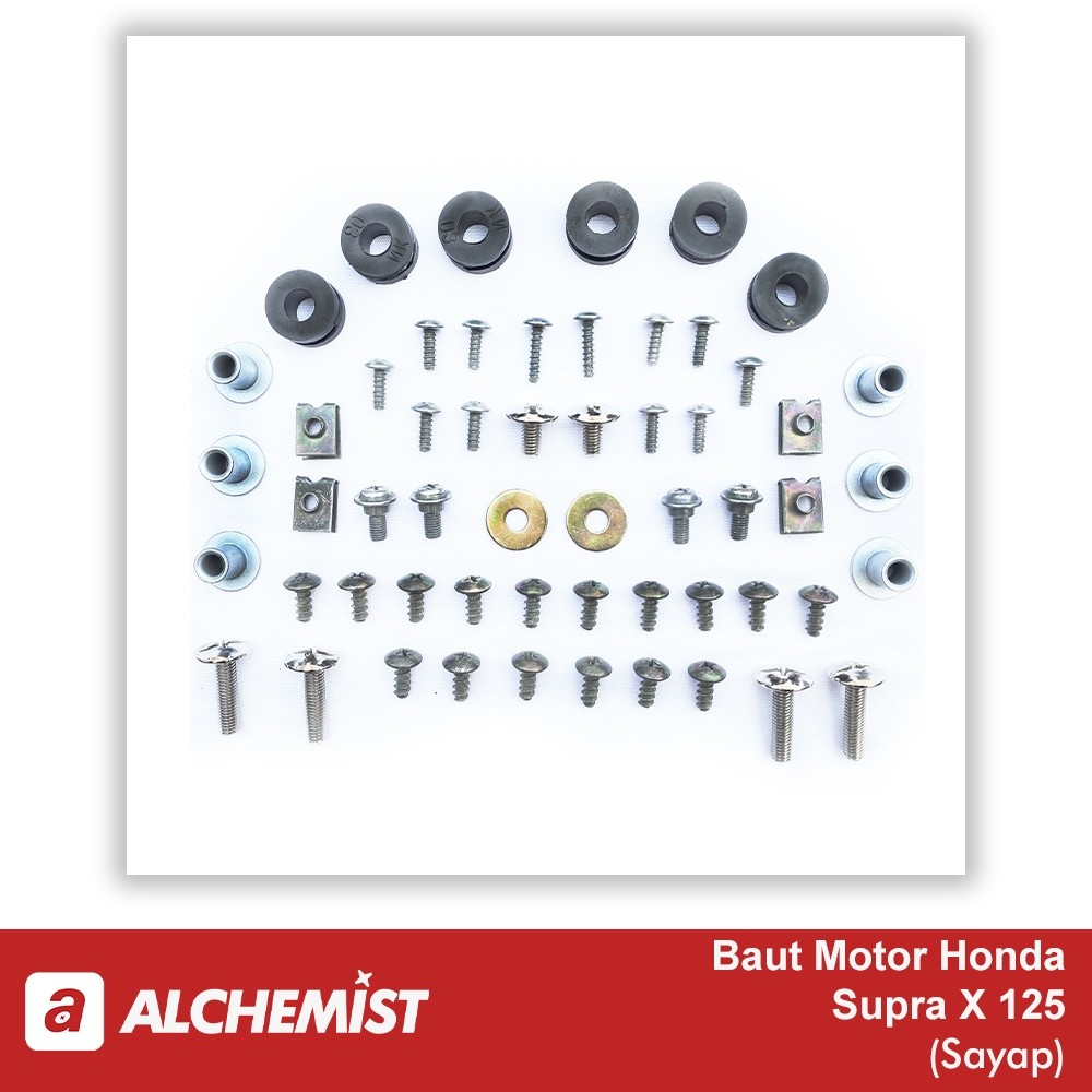 COD / Promo / Original / Baut Sayap Supra X 125 / Baud Sayap Honda Supra X 125 Batman 1Set Motorcyce