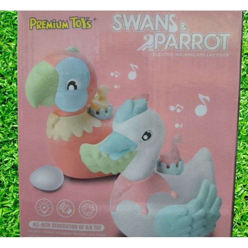 mainan anak burung / angsa bertelur