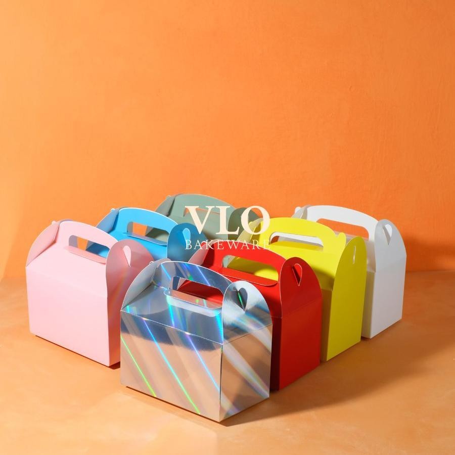 

[1 SET ISI 10 PCS] Kotak kue gable box korea | snack box | box jinjing kue kering birthday lebaran imlek natal