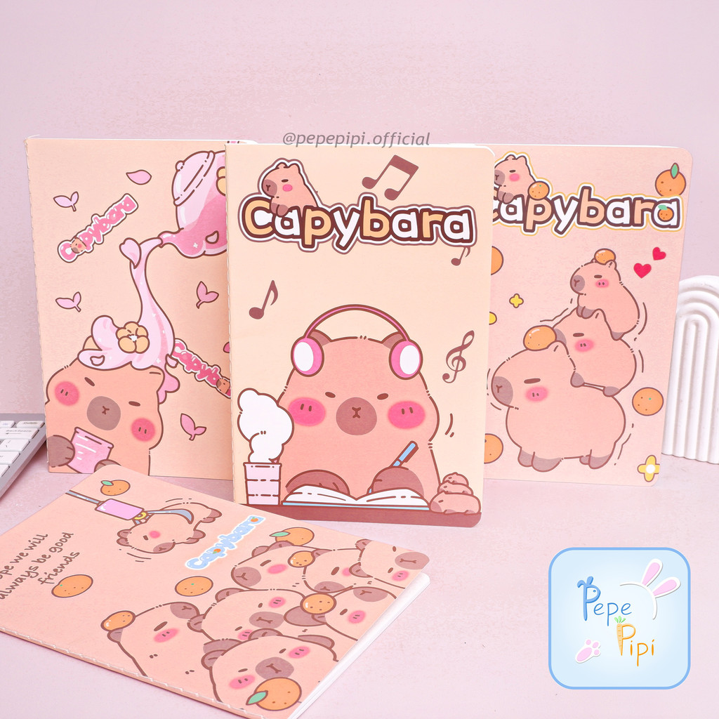 

Notebook Standar BK-1889 Capybara A5 Teko Diary Aesthetic Buku Jurnal Buku Catatan Buku Note