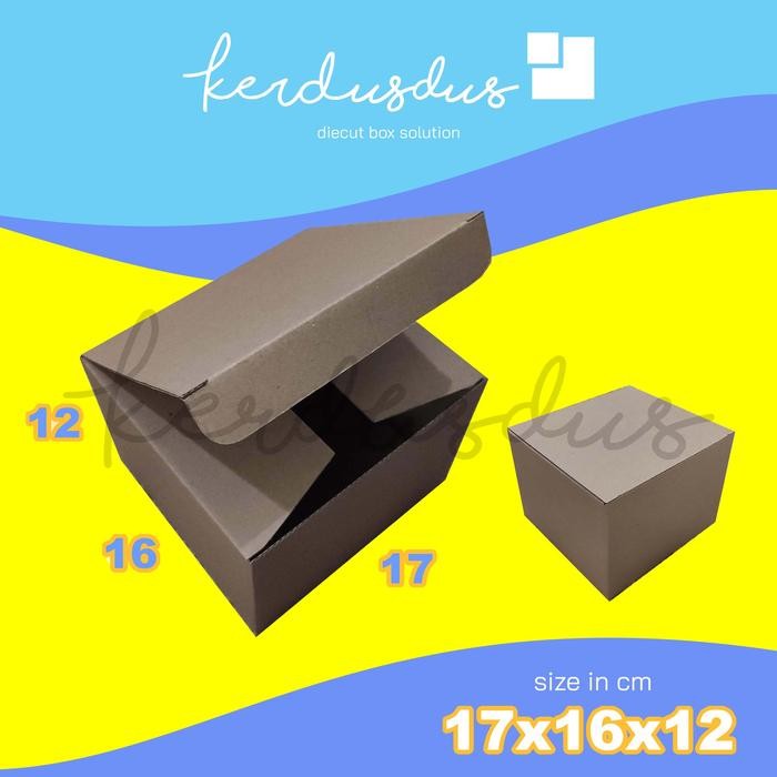 

17x16x12 cm kardus carton box diecut pizza kue packing packaging