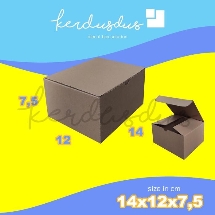 

14x12x7.5 cm kardus carton box diecut pizza kue packing packaging