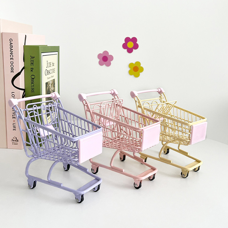 

Creative Mini Shopping Cart, Metal Flower Basket, Flower Art Packaging, Decorative Supplies, DIY Decorations for Flower Shops