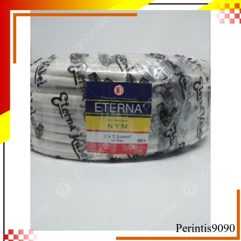 KABEL Eterna Nym 3 X 1.5 mm 1 Roll Kawat Tembaga isi 3