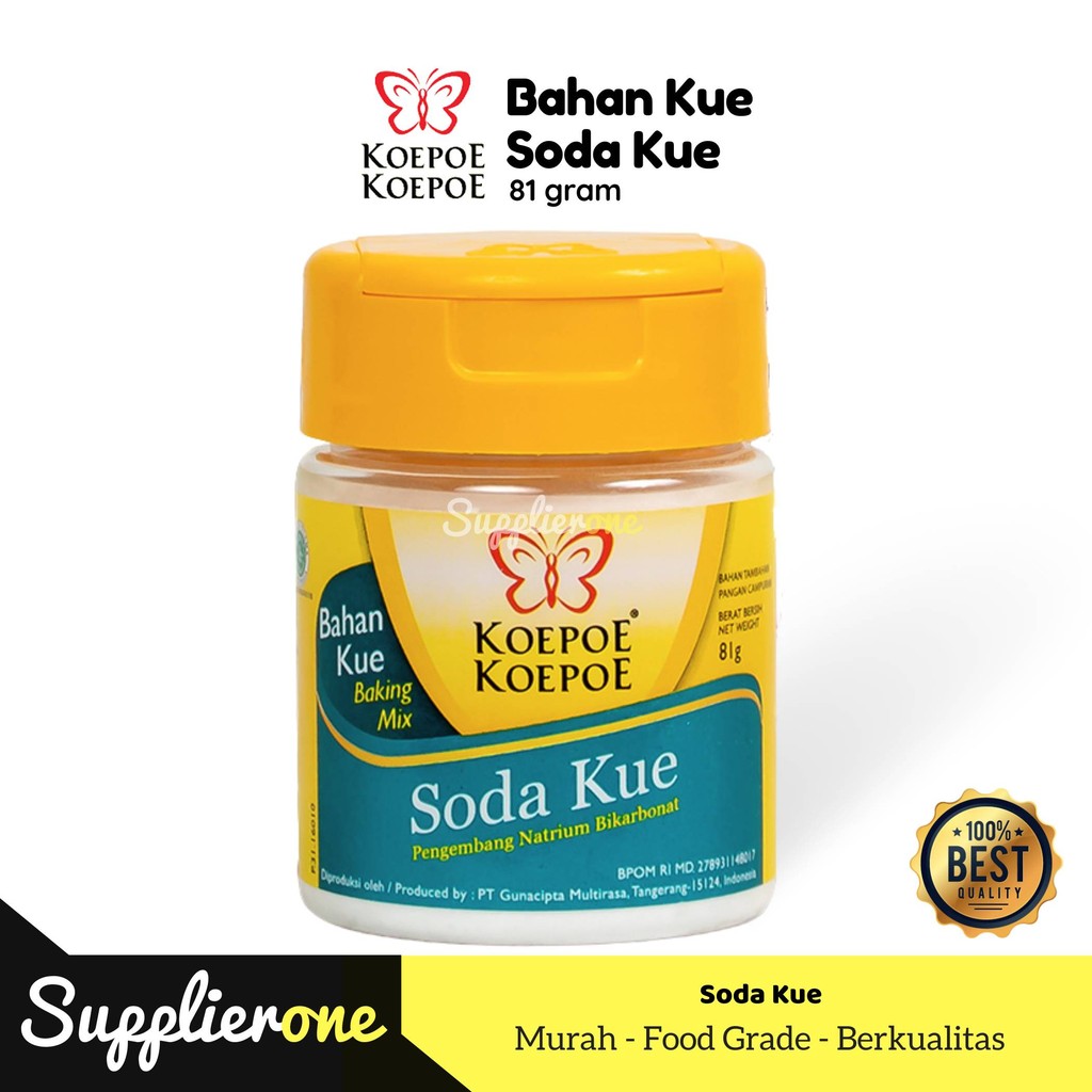 

Koepoe koepoe Soda kue 81gr / Pengambang Kue / Kupu kupu Soda kue