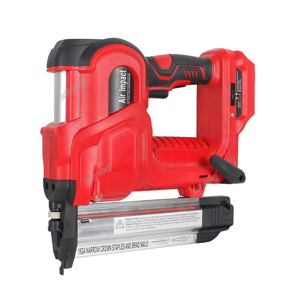 

18V Cordless Electric 2 in 1 Nailer/Stapler Gun with 200pcs F50 and 9032(K432) Nail For Makita 18v B Series Lithium Battery