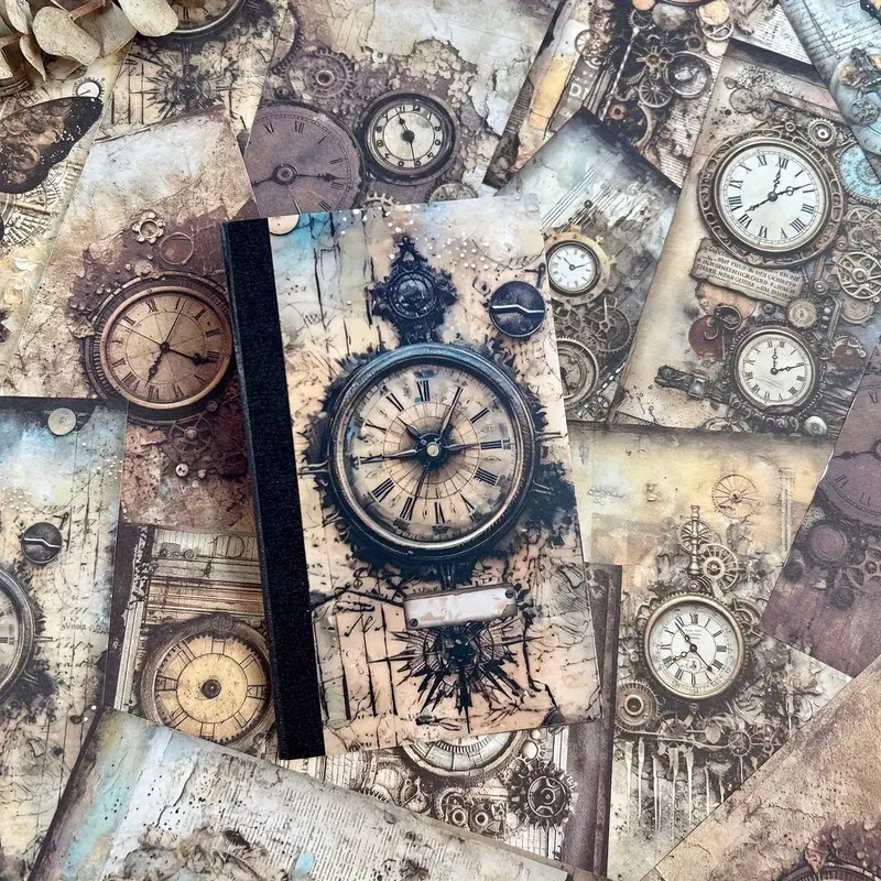 

JAINQI 40 PCs Vintage Material Paper Decorative Scrapbooking Diary Album Craft Background Paper DIY Junk Journal Supplies