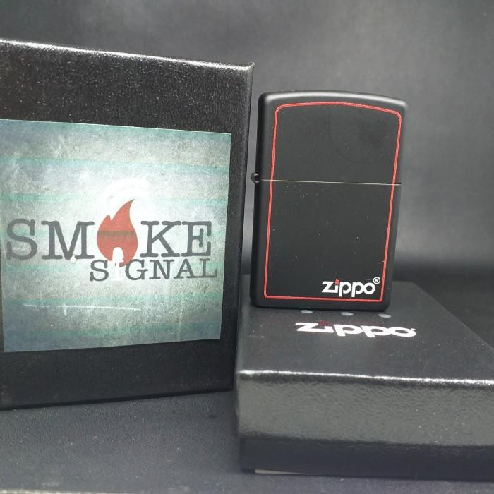 Zippo Black Matte Border 218ZB Original