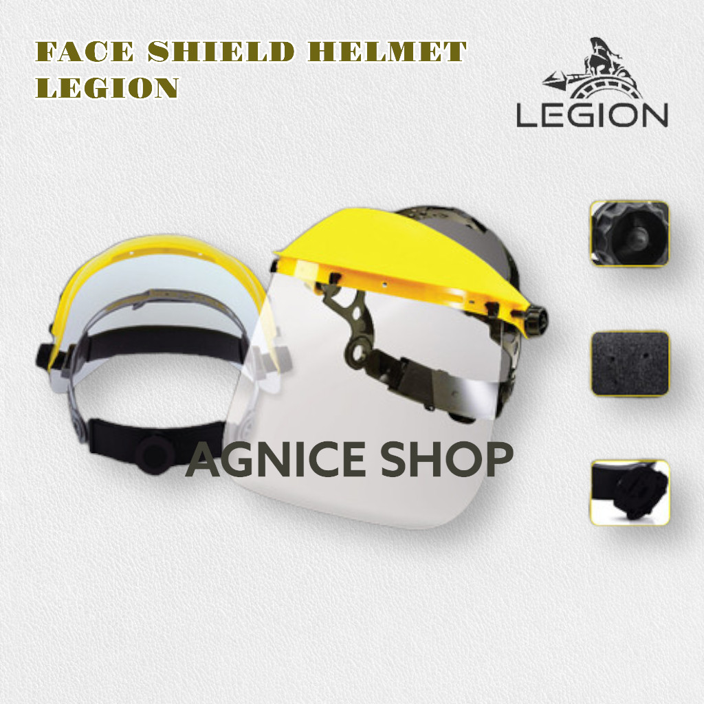 Full Face Shield Safety APD Pelindung wajah Gerinda Visor LEGION