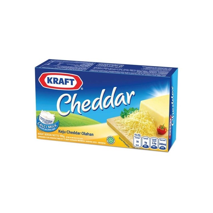 

Keju KRAFT Cheddar pack 165 gr