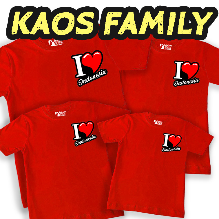 READYSTOCK [F K-MDK01] KAOS MERDEKA FAMILY KELUARGA DEWASA ANAK Distro Rok COD SEKOLAH Export Import