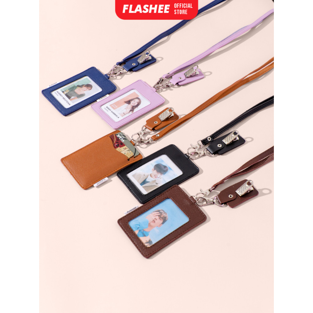 

Sale Flashee Lanyard ID Card Holder Oscar Kulit Termasuk Tali Dan Penjepit Name Tag Custom Nama Logo Terlaris