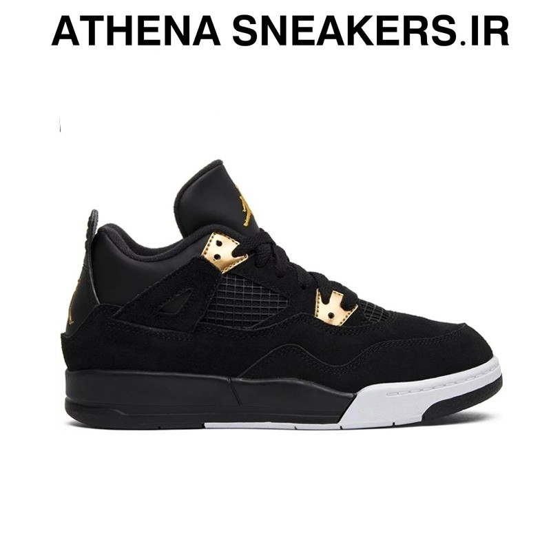 Sepatu Air Jordan AJ 4 Retro Royalty Black Gold BNIB Original