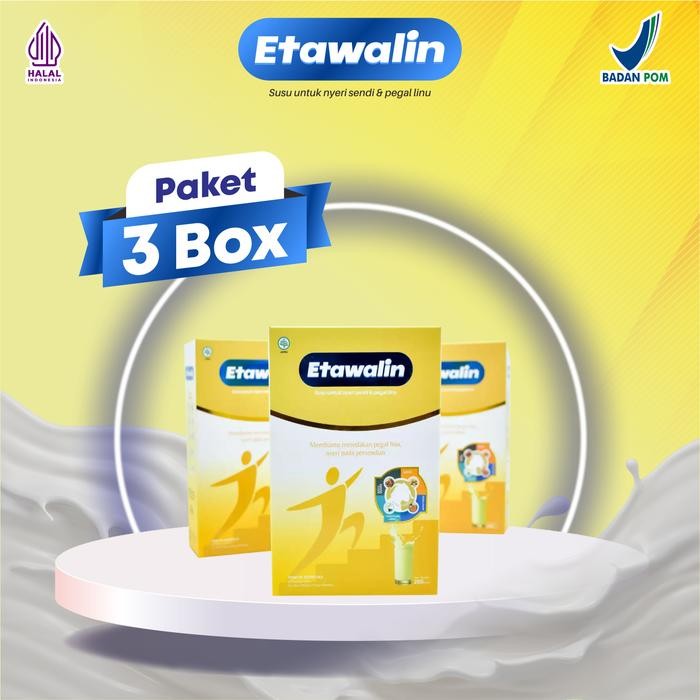 

Etawalin Paket 3 Box - Susu Nutrisi Tulang Sendi Atasi Nyeri Sendi dan Tulang