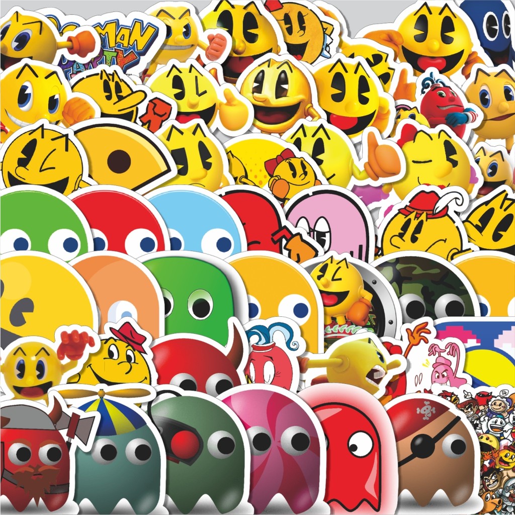 

Stiker Cutting Pack Stiker Game Series Pacman Isi 100Pcs Series Aesthetic Lucu Keren Untuk Koper Bahan Vynil
