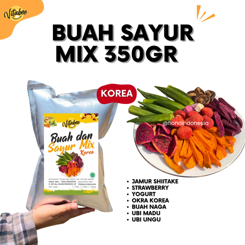 

Lecy.store2 Fiona Keripik Buah Dan Sayur Mix 350 Gram - Okra Wortel Apel Salak Pisang