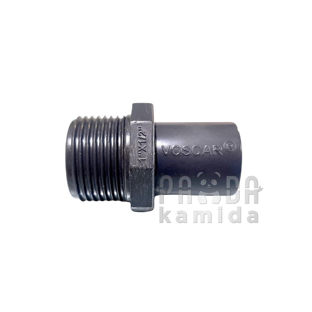 VOSCAR Sock Drat Luar PVC 1 x 1/2 in SDL 1" x 1/2" Valve Socket Pipa Paralon