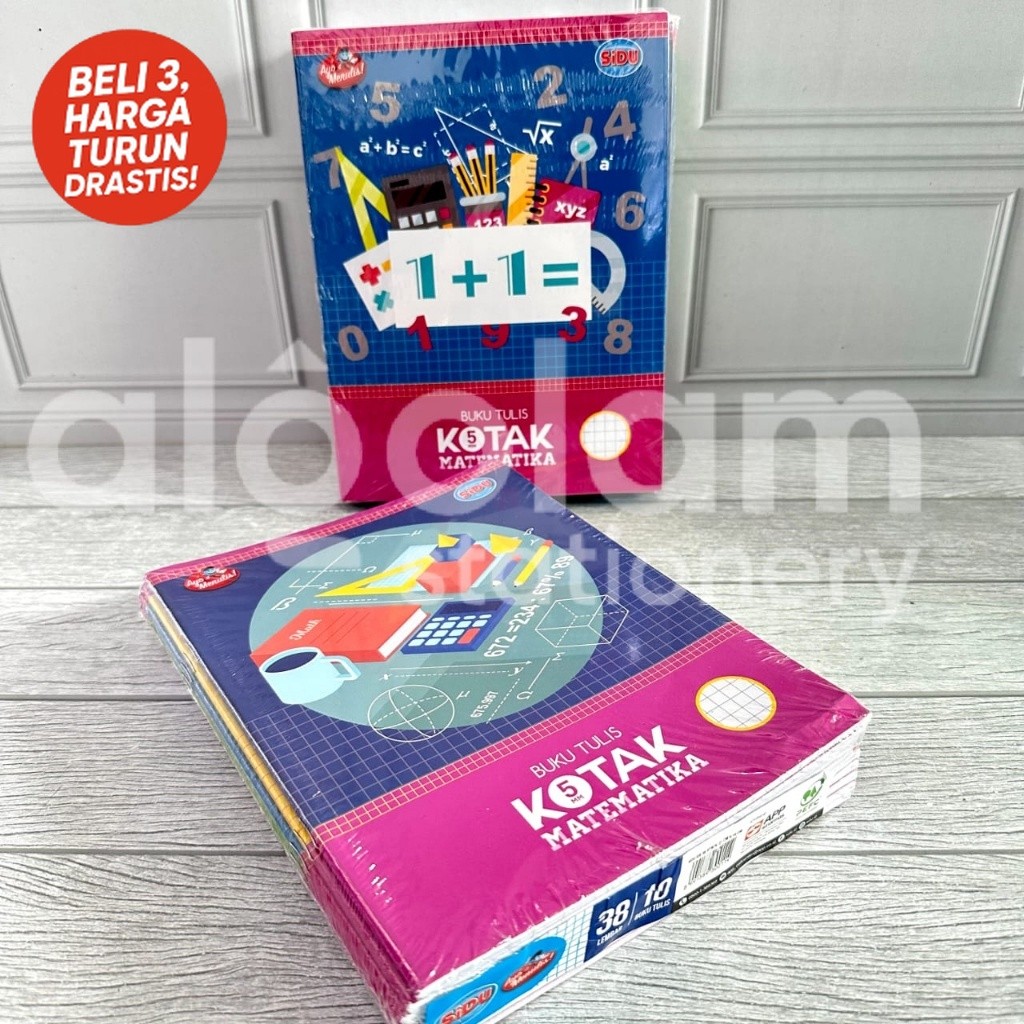 

10 PCS SATU PACK Buku Tulis Kotak Matematika Sidu Sinar Dunia