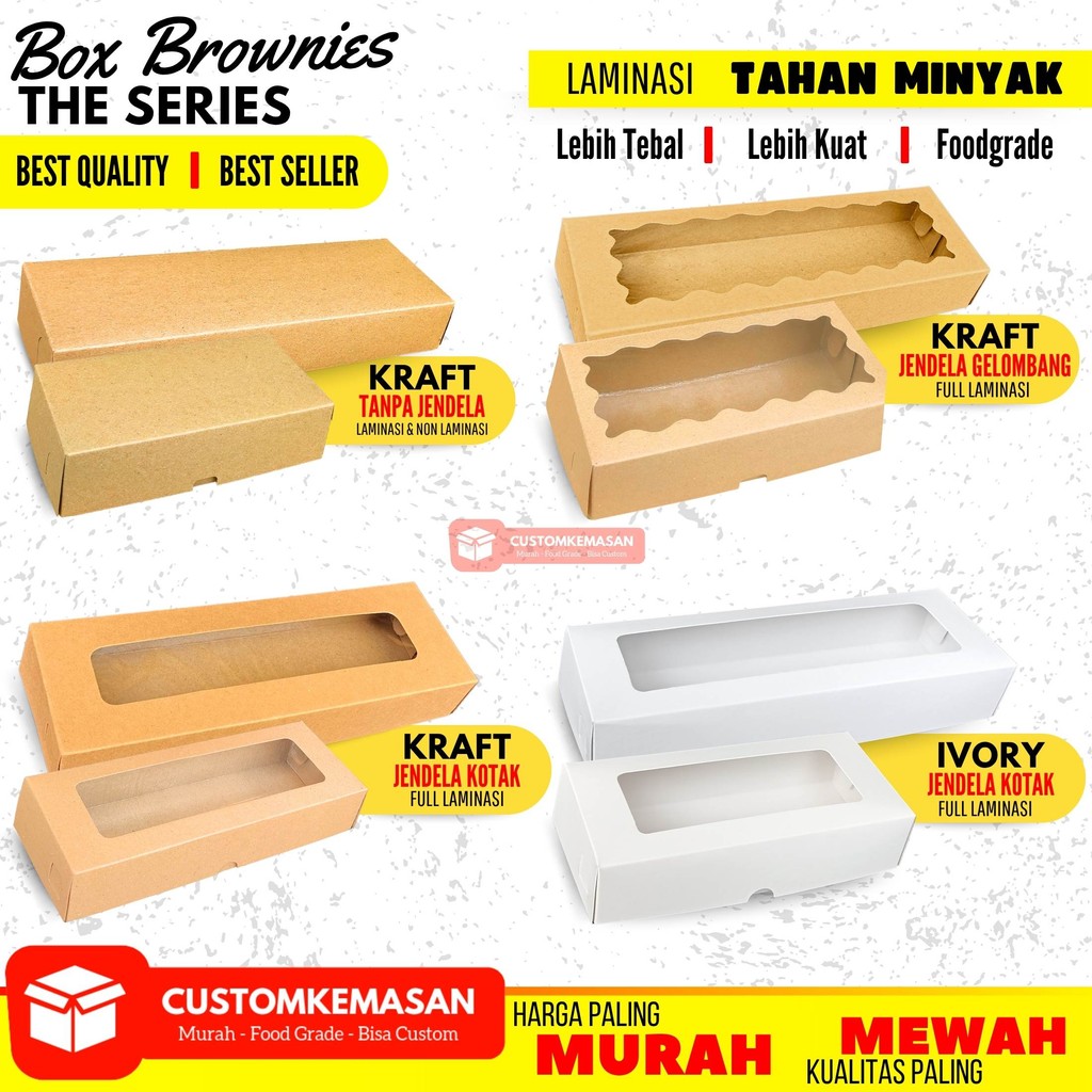 Dus Brownies / Box Brownies / Dus donat / Box Donat / Kemasan Brownies / Dus Bronis / Box Bronis