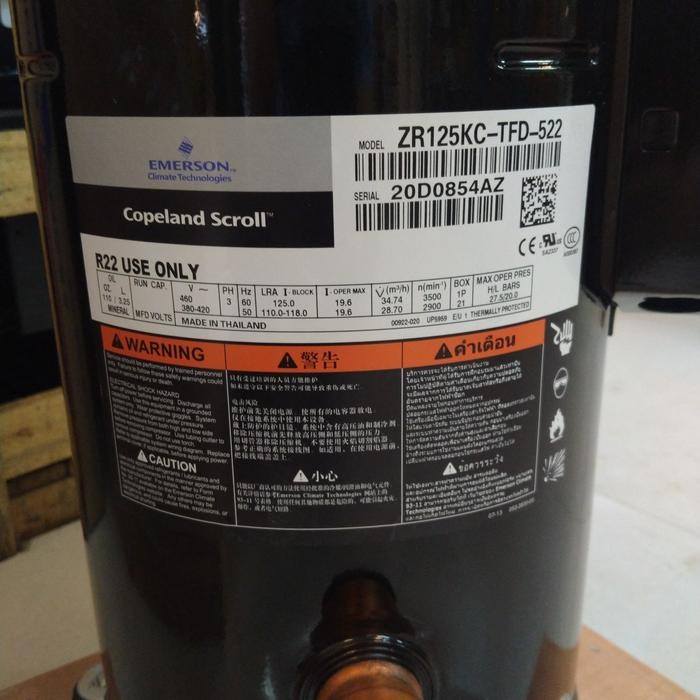 Compressor COPELAND SCROLL ZR125KC-TFD-522 (10PK)