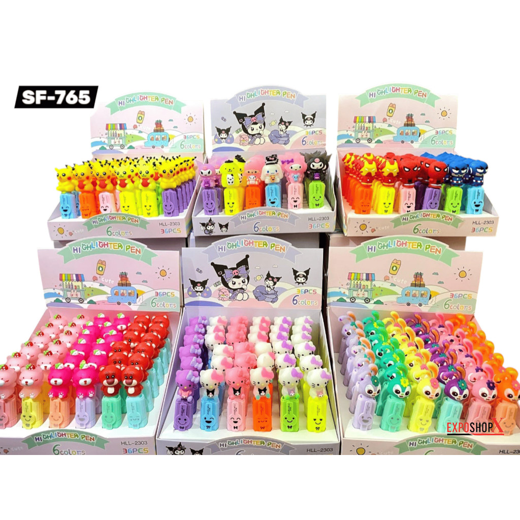 

Stabilo Boneka Karakter Highlighter Fanci Penanda Mini / Stabilo mini 12pcs