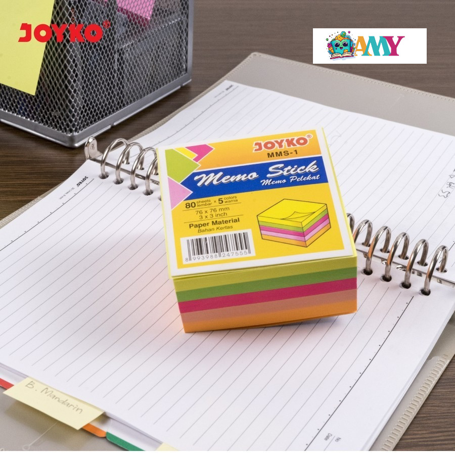 

(1BIJI ISI 80 SHEET) JOYKO MEMO STICK MMS 1 AMY STASIONARY