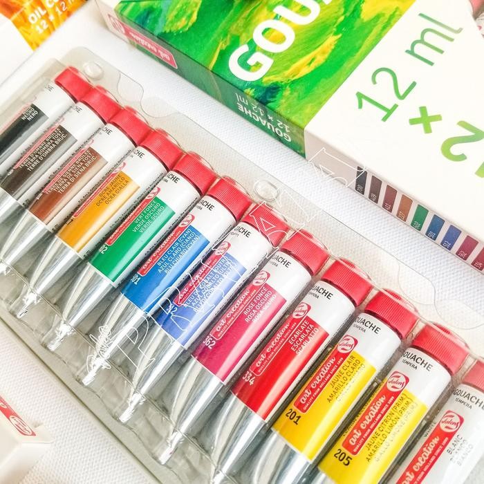 

Talens Gouache Colours set 12x12ml / Cat Gouache Talens - Spesifikasi