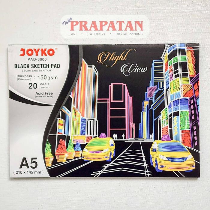 

Black Sketch Pad / Buku Sketsa Hitam A4 Joyko PAD-3001 - A5 PAD-3000