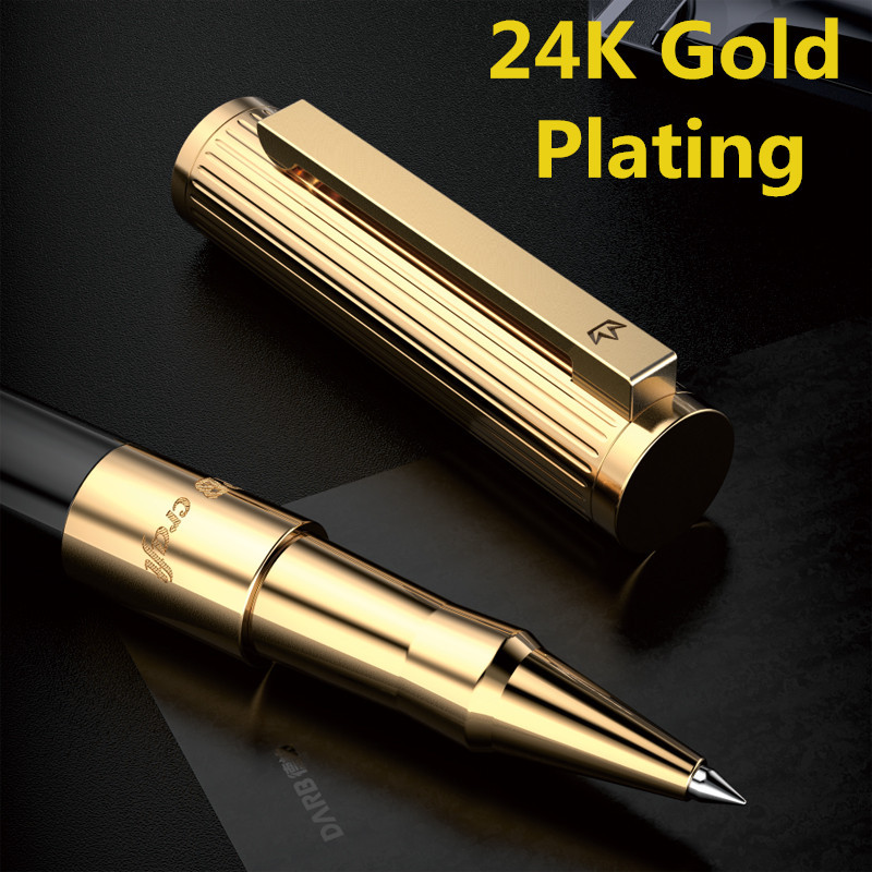 

DARB Luxury RollerBall Pen For Writing 24K Gold Plating High Quality Metal Pen Business Office Gift