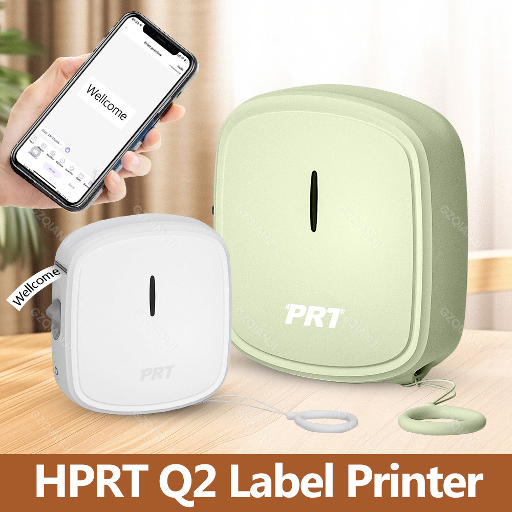 

Portable Mini Label Machine Q2 Adhesive Sticker Printer Bluetooth Thermal Pocket Home Office Labeler Similar as D110 D11 Printer