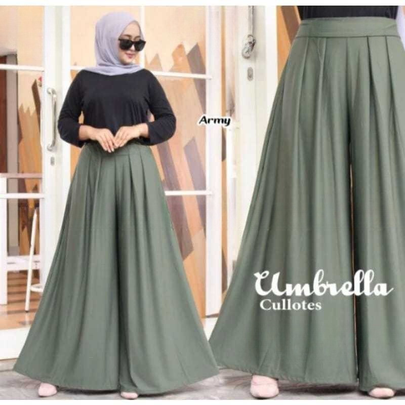 [BEST SELLER] KULOT UMBRELA/KULOT POLOS BAHAN MOSCREPE PREMIUM