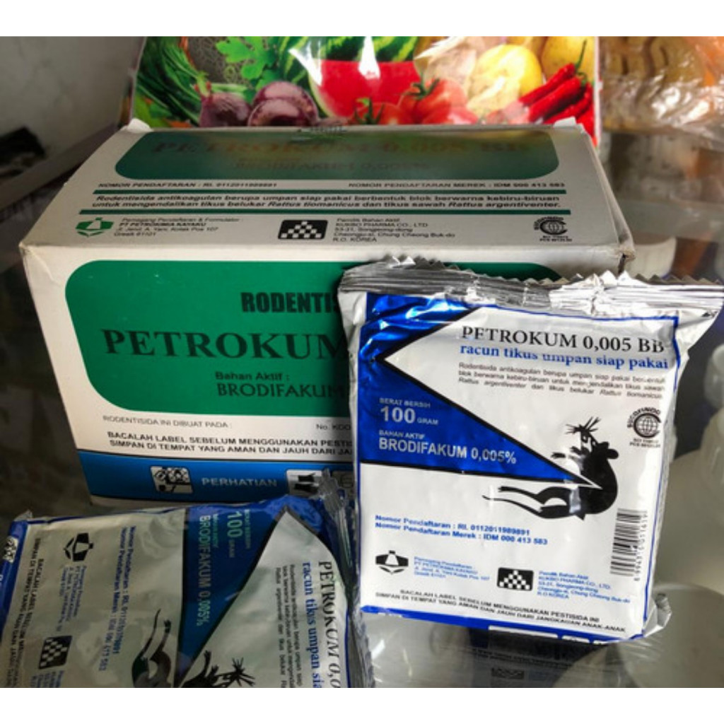 petrokum original racun tikus ampuh mati kering, pembasmi tikus mati ditempat