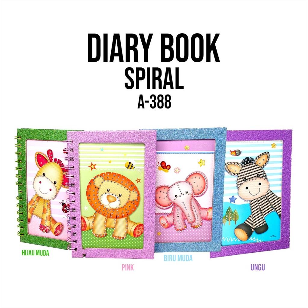 

❤️️Note Book Spiral A5 Animal / 50lembar / Diary Spiral A388❤️️