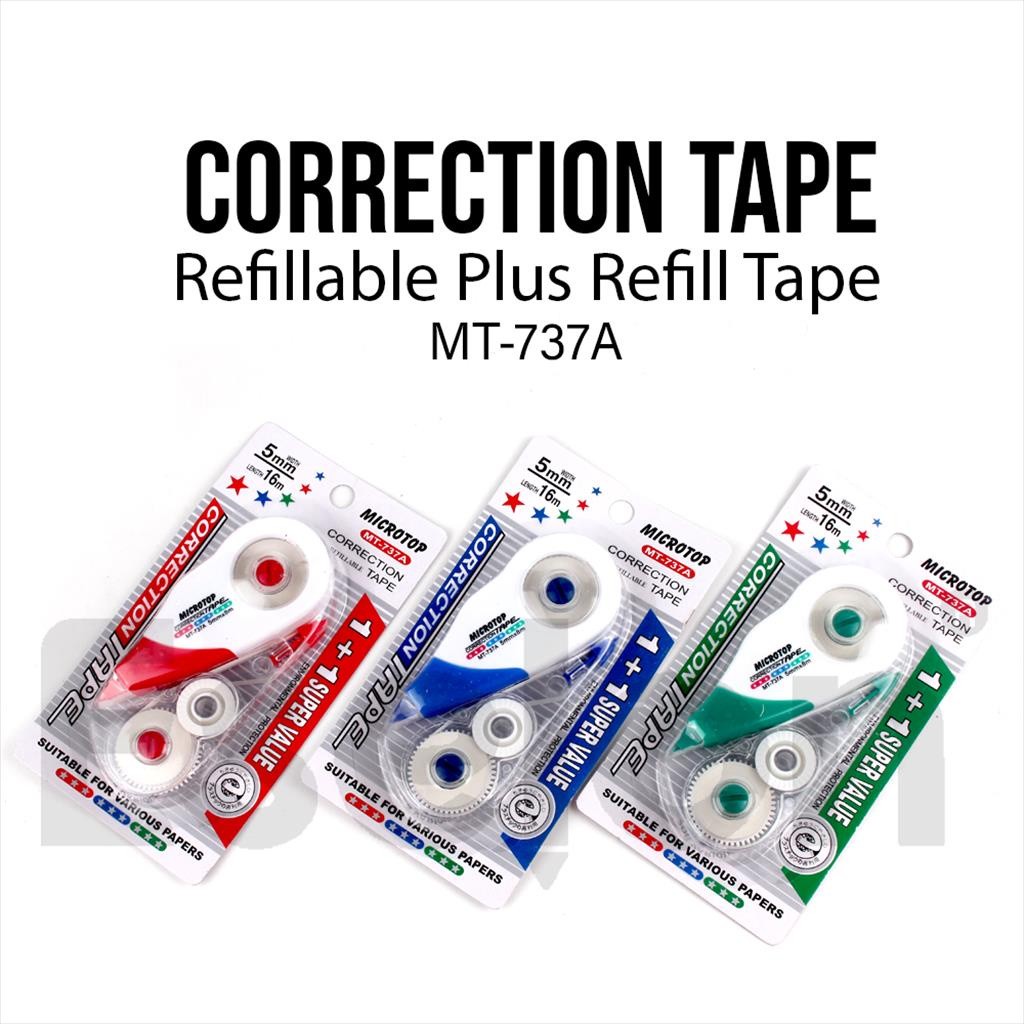 

❤️️Correction Tape Reffiable+ REFILL Microtop 737A❤️️