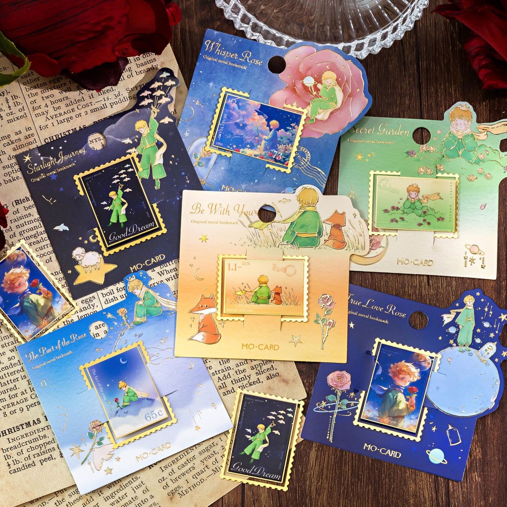 

Metal Bookmarks Golden Hollow Bookmark The Little Prince Theme Book Mark Bookmarks for Book Lovers Writers Readers Children