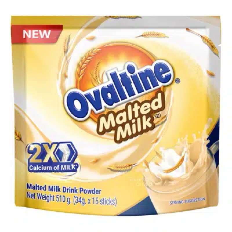 

Ovaltine malted milk 3in1 isi 15 sachets 510gr