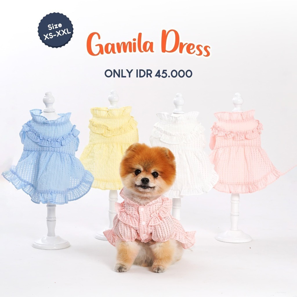 

Pawlovin - Baju Kucing & Anjing Gamila Dress