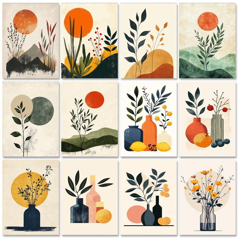 

RUOPOTY Frame Flower Diy Painting By Numbers For Adults Kits Illustration Acrylic Paint On Canvas Handpainted For Home Decors