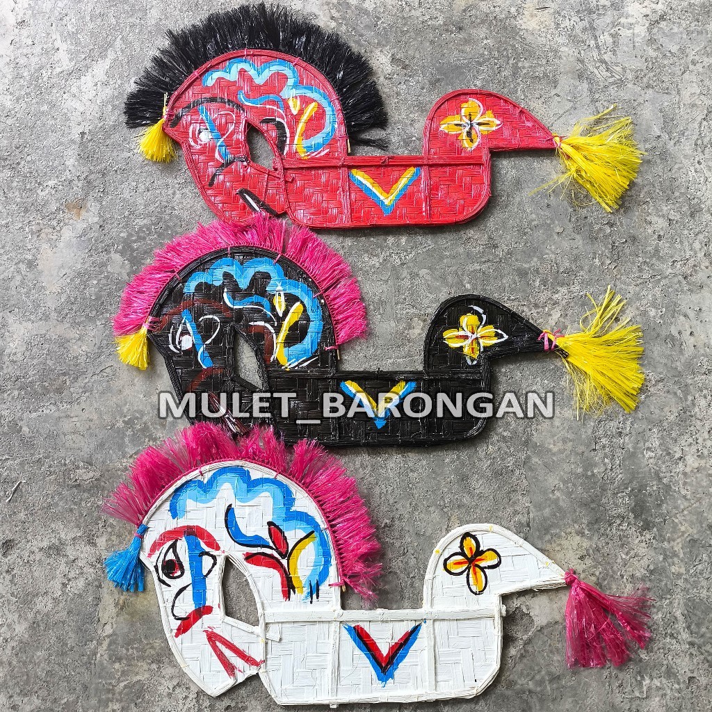 

DC___ Grosir Mainan Anak Tradisional Kuda Lumping Kecil Jaran Kepang Embleg Jaranan Dari Bambu Gedek