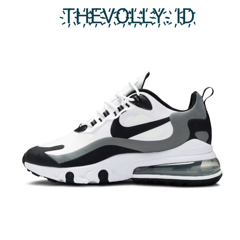 Sepatu Nike Air Max 270 React Oreo White Black Grey BNIB Original / Sneakers Pria