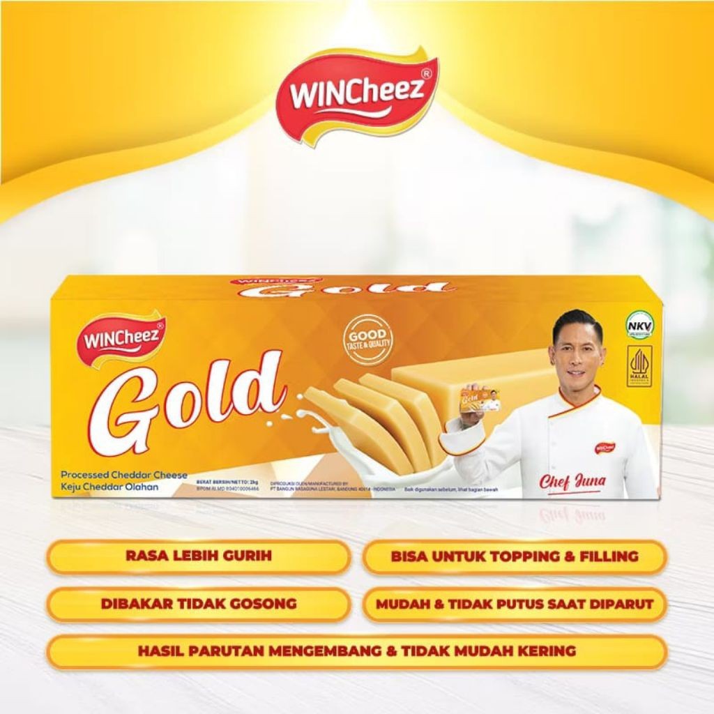 

Keju Cheddar Wincheeze Gold-Platinum-Keju Olahan 2 Kg