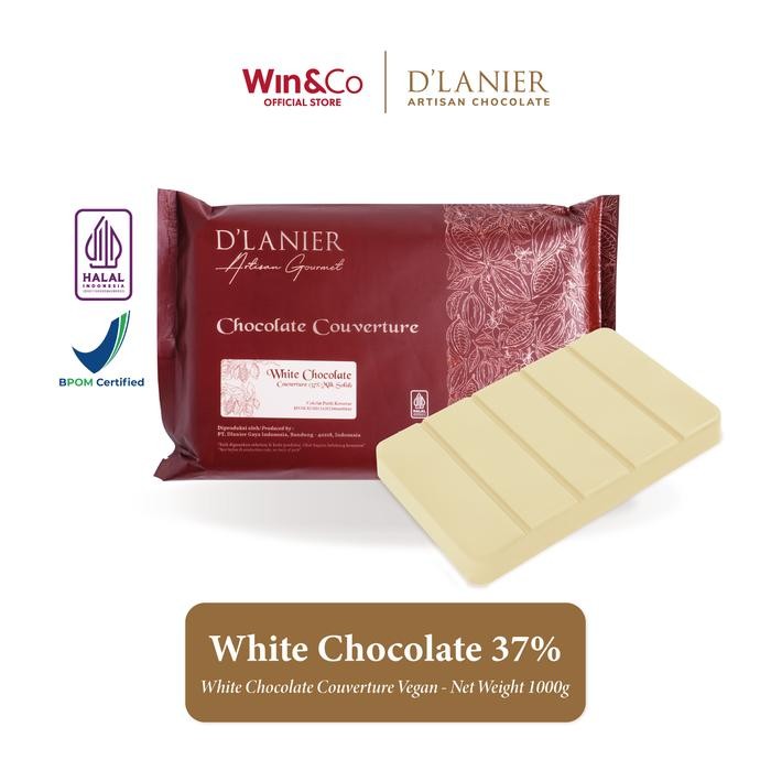 

Promo D'Lanier White Chocolate Couverture (37% Milk Solid) - 1 kg