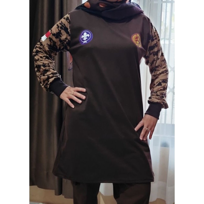 KAYDEN STORE KAOS TUNIK PRAMUKA COKLAT