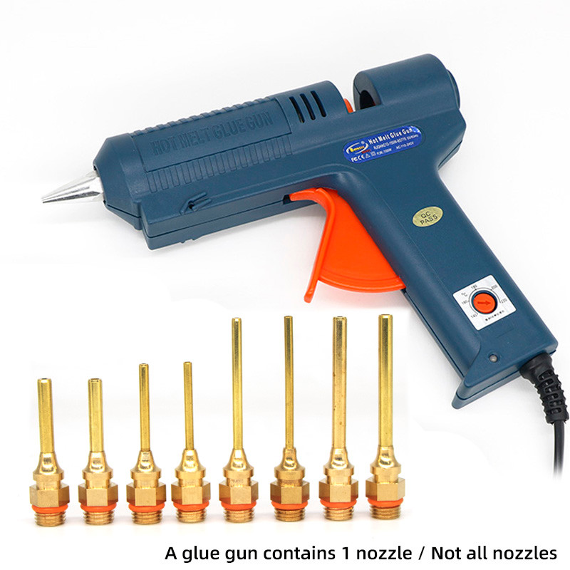 Hot Melt Glue Gun 150W Long Copper Nozzle  Adjustable Temperature 11mm Glue Sticks Professional Indu