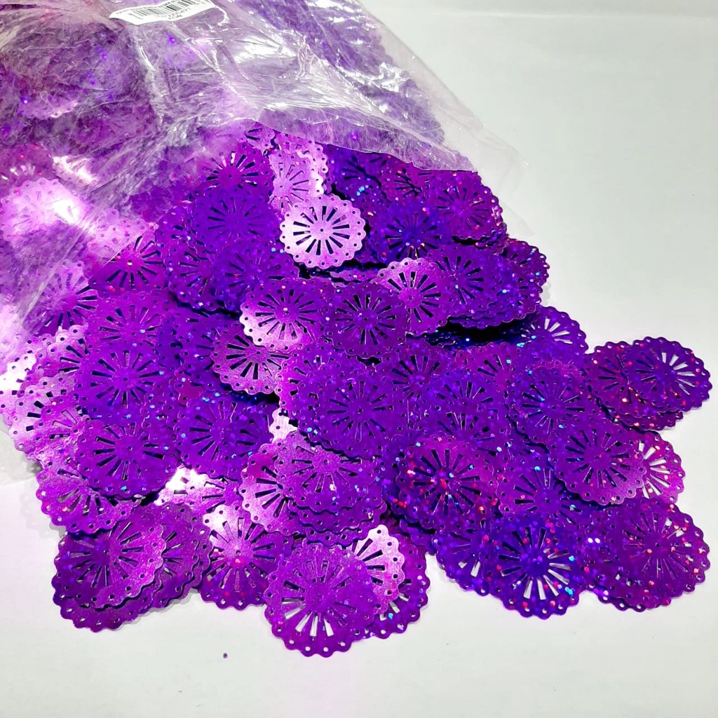 payet roda bunga besar / Manik /piringan / bahan kerajinan/borci paye